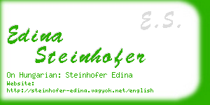 edina steinhofer business card